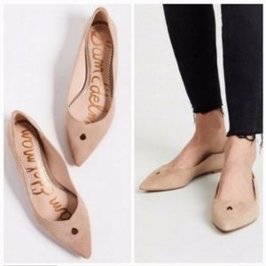 Sam Edelman Point Toe Rosalie Suede Flats Size 8.5